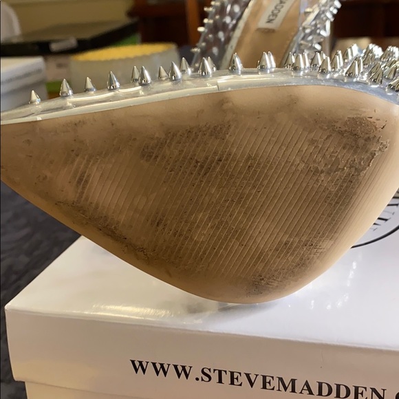 SOLD - Steve Madden Spiked Clear Pumps - 8.5 - Picture 4 of 9